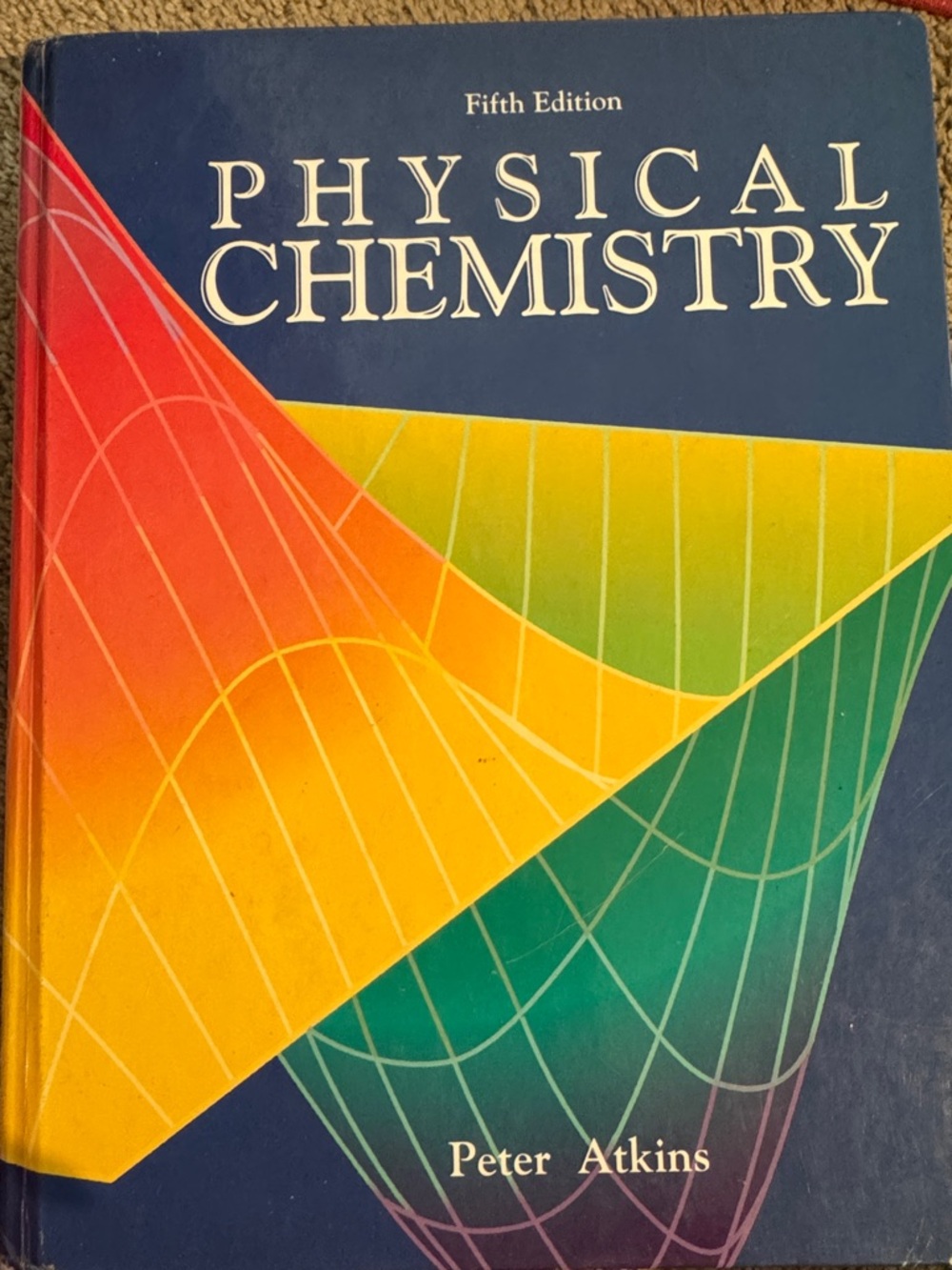 Physical‎ Chemistry by Peter Atkins - Colorful Hardcover Text
